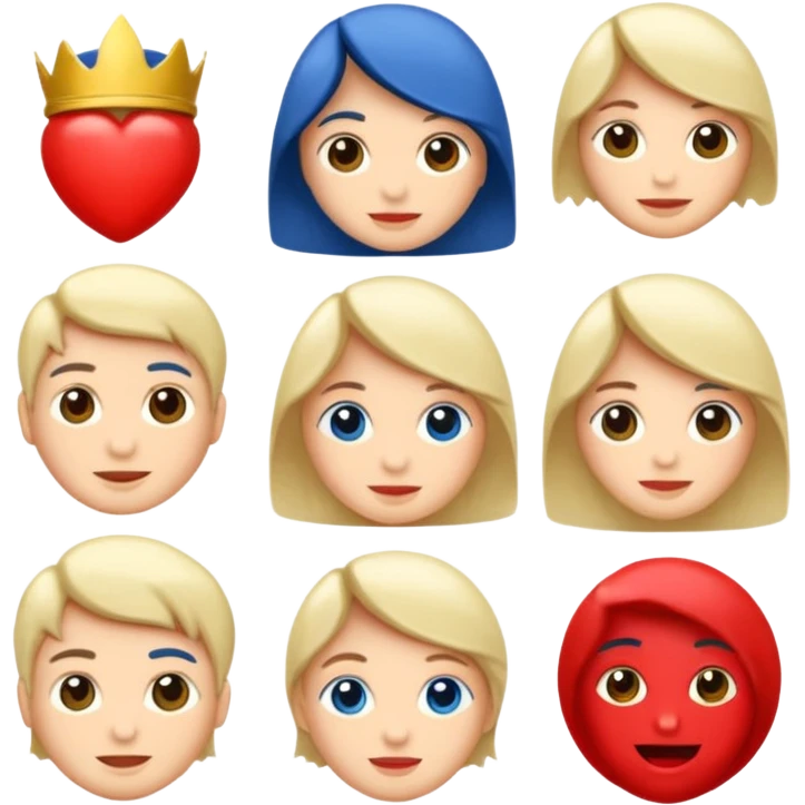 набор эмодзи на тему путешествия в красно бело синих тонах emoji