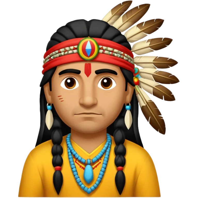 An small respectfull apache indian flagapache indian emoji respectful emoji