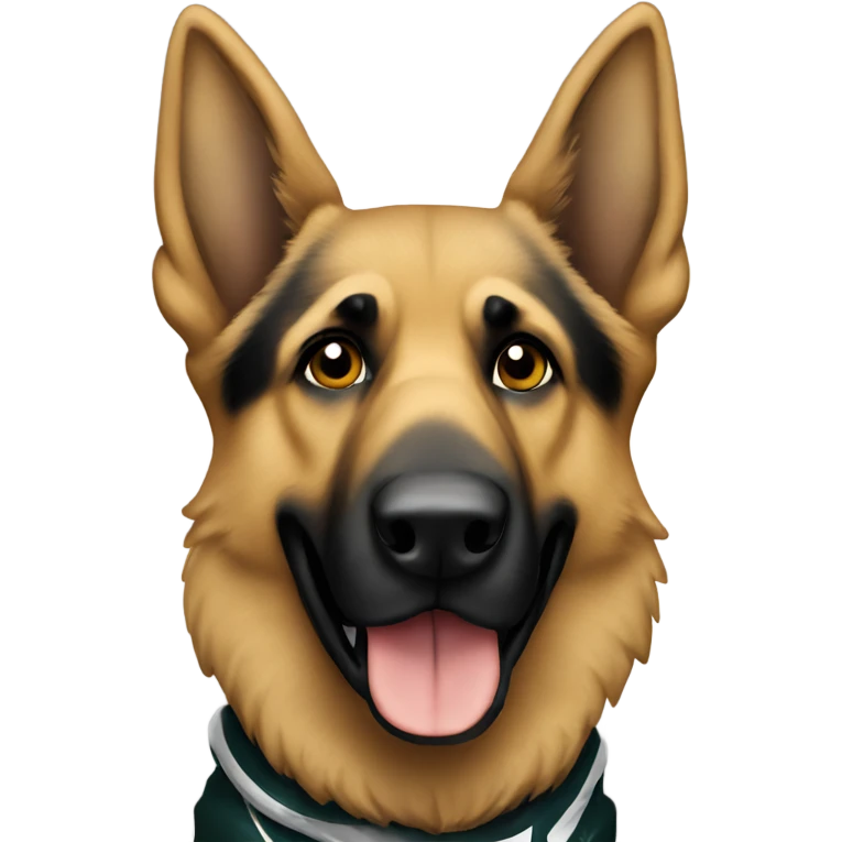 German shepherd eagles fan emoji