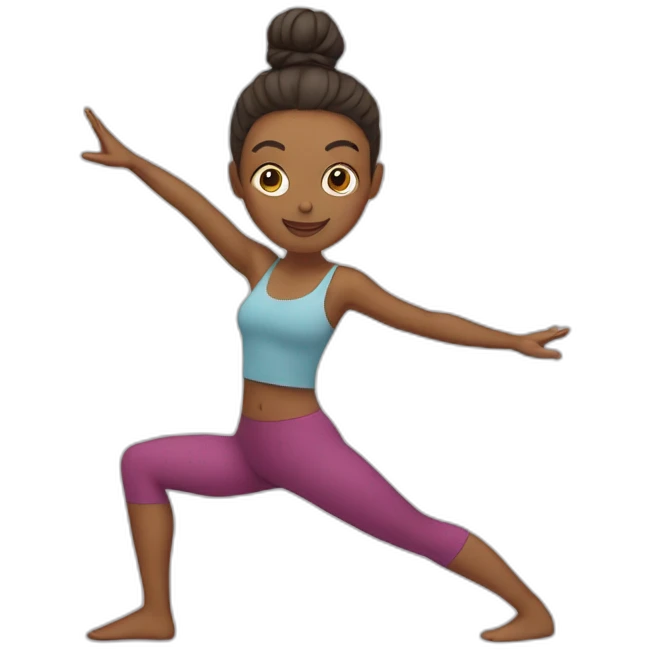 Yoga que réfléchissi emoji