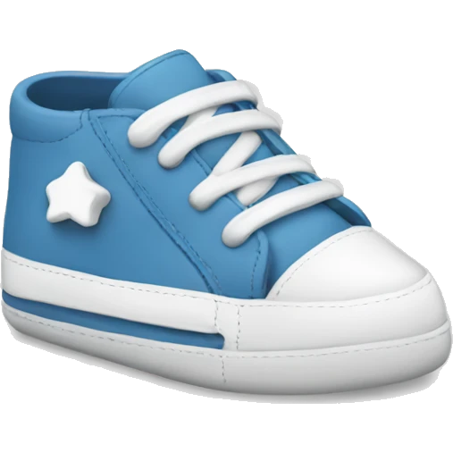 Baby boy shoes emoji