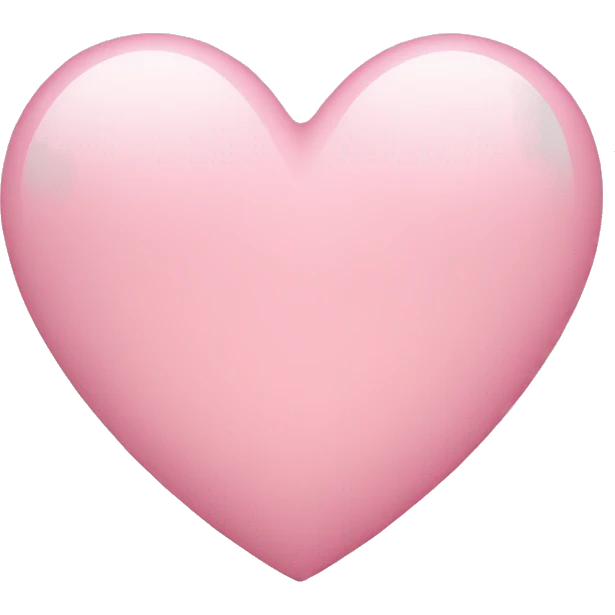 light pink heart emoji