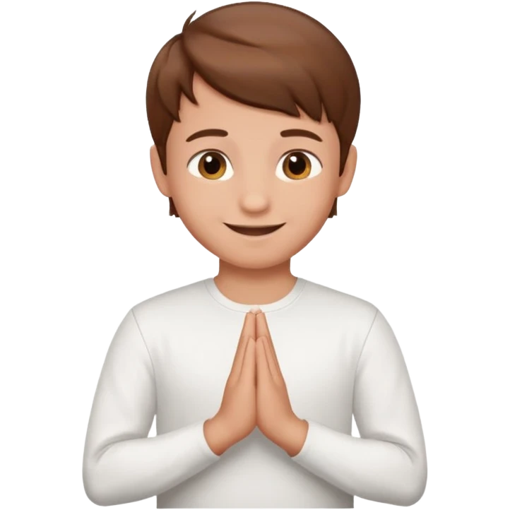 Smart boy namaste emoji emoji
