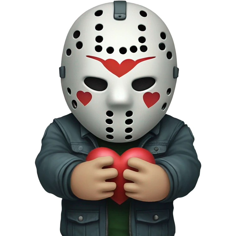 Jason voorhees with heart hands emoji