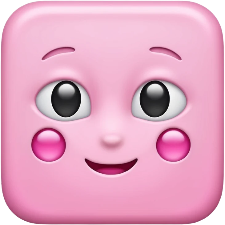 Pink square emoji