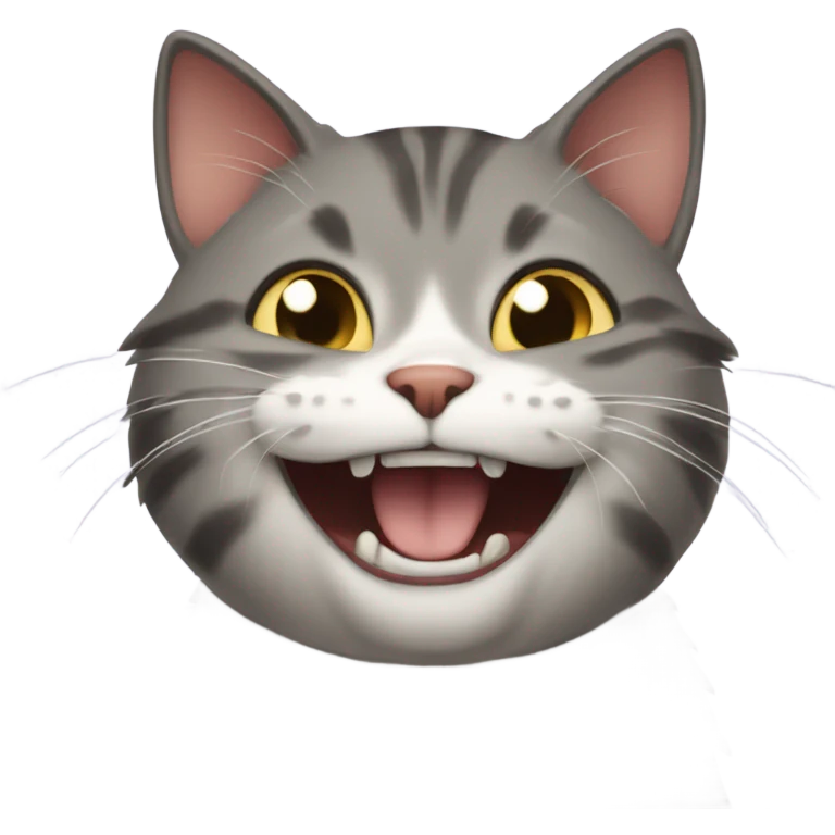 the cat laughs emoji