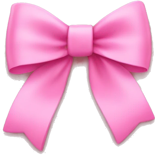 Pink bow emoji