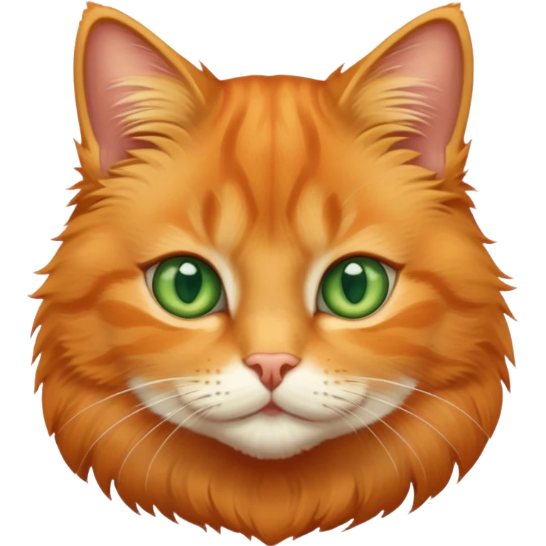 cute orange tabby cat face emoji