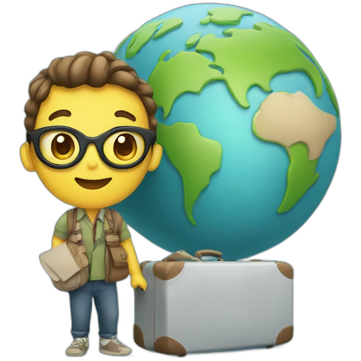 traveling the globe emoji