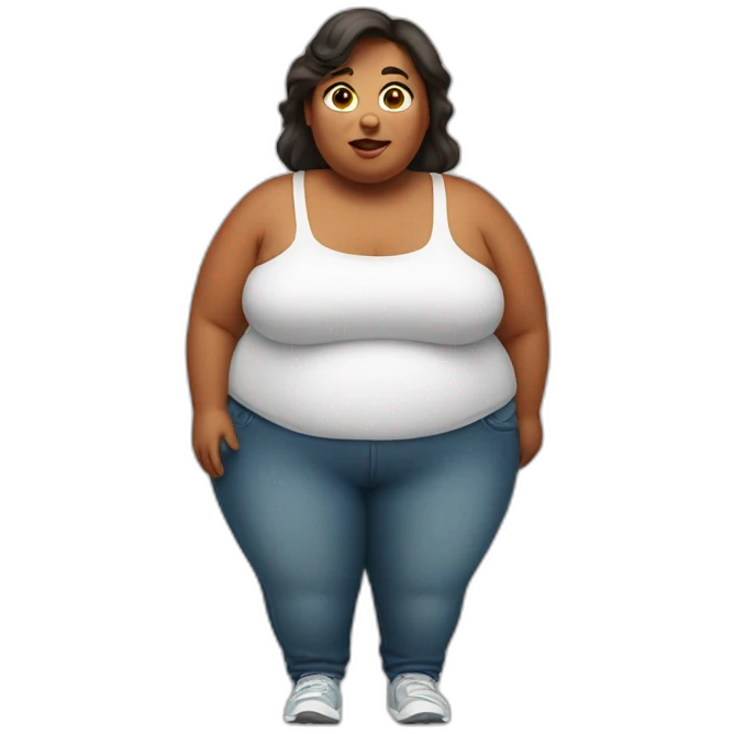 obese woman emoji