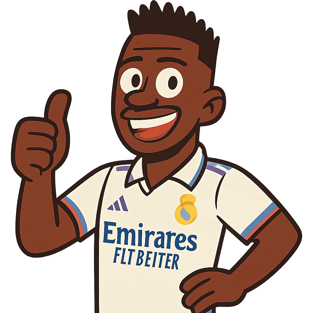 cartoon Vinicius Jr. emoji
