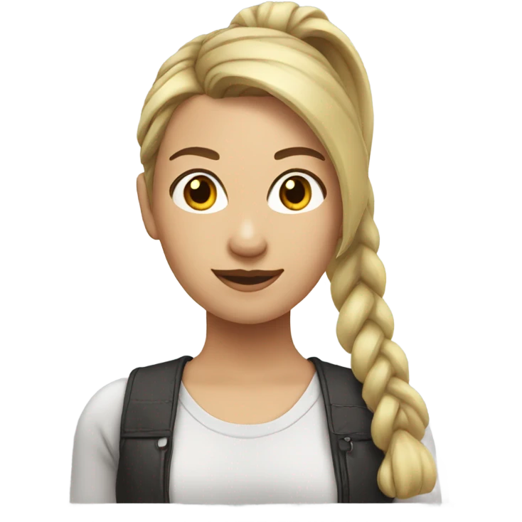 WOMAN WITH PONY TAIL  emoji