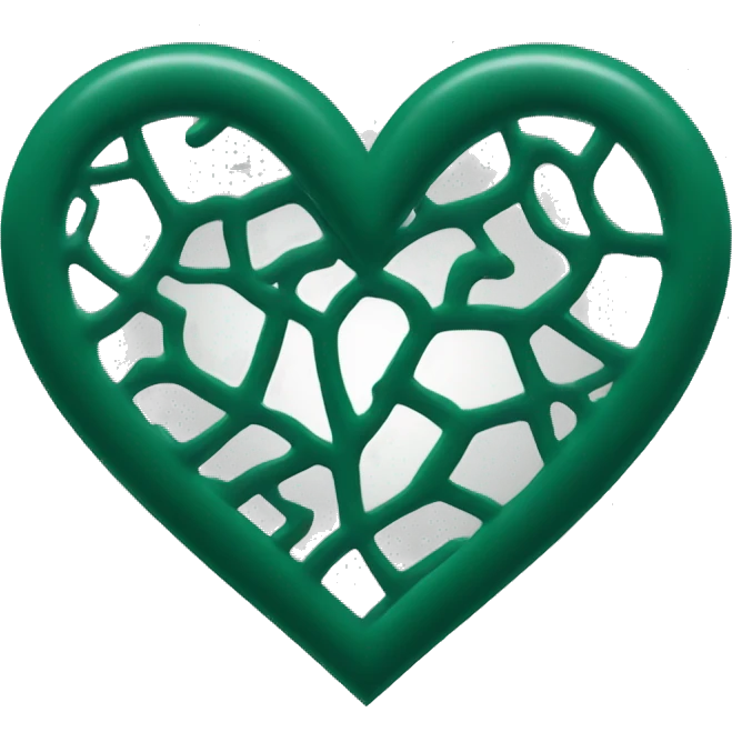 Heart dark green emoji