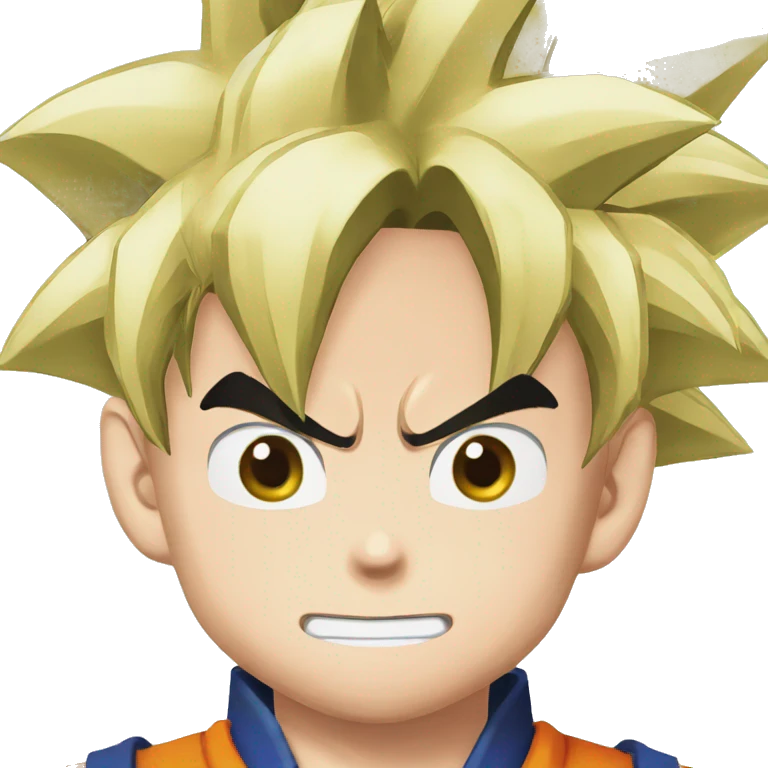Son goku from dragon ball z emoji