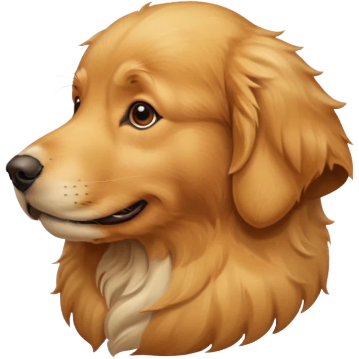 golden dog: profile  emoji