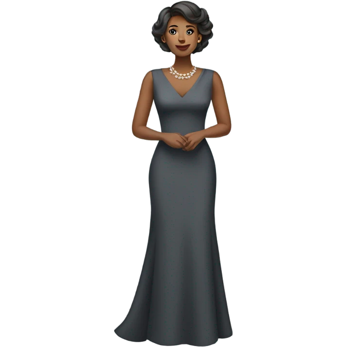 Woman wearing a perfect dress emoji