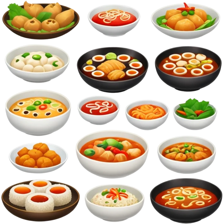 Asian food emoji
