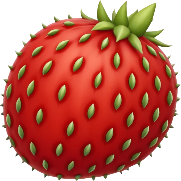 Stenocereus genus fruit without spikes, red and round emoji