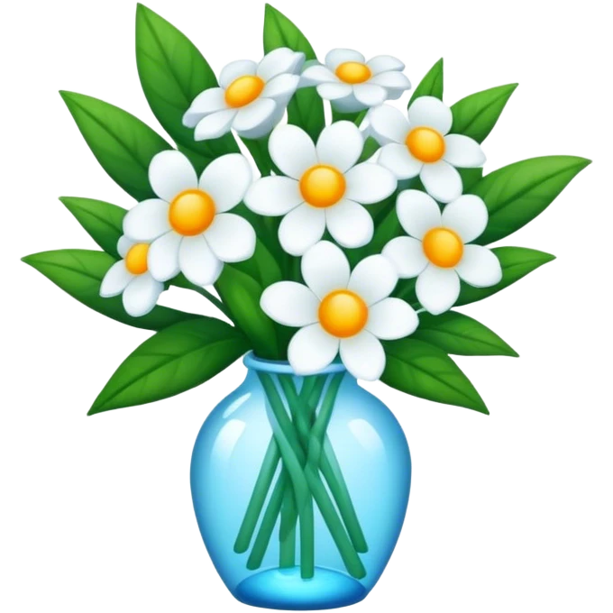a light bouquet of geocyanates emoji