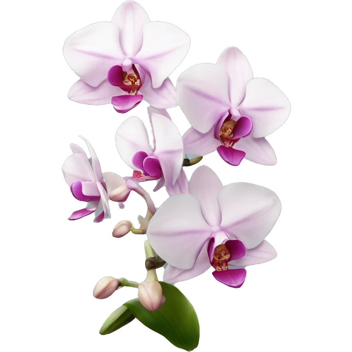 pink and white orchid  emoji