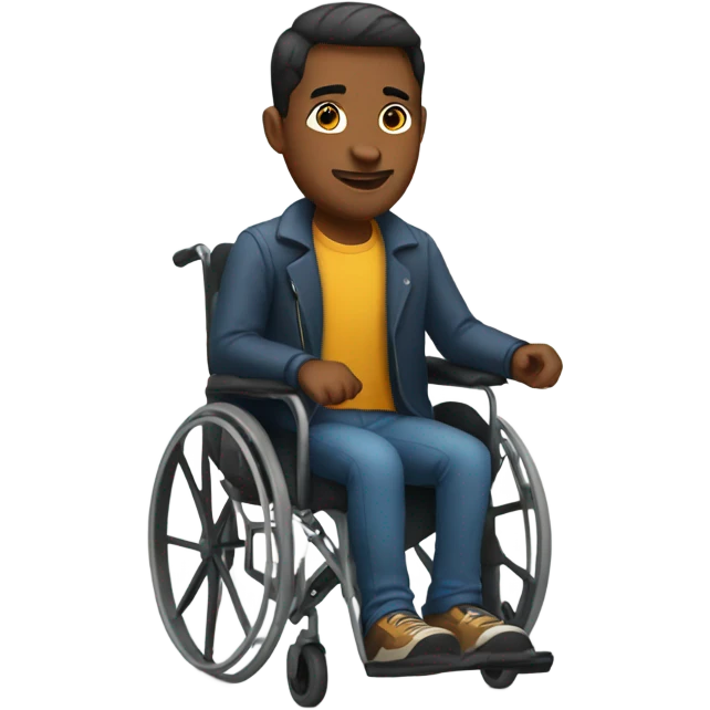 Guy in a wheelchair  emoji