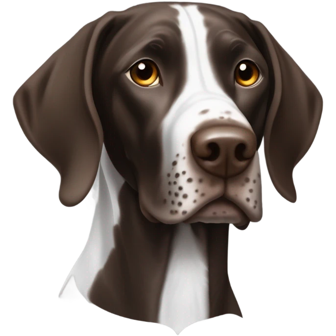 German Short Hairpointet emoji