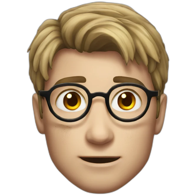Harry Potter face with a scar emoji