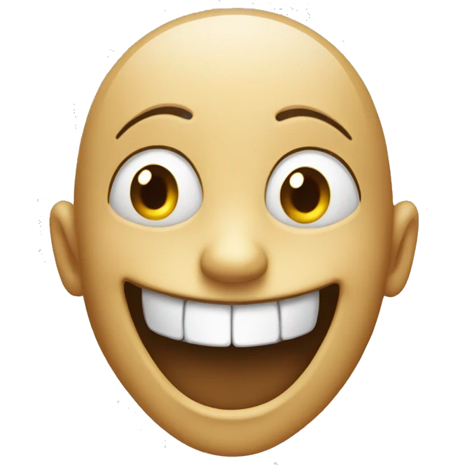 face with extreme happiness big creepy smile emoji