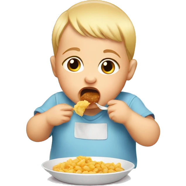 baby eating emoji