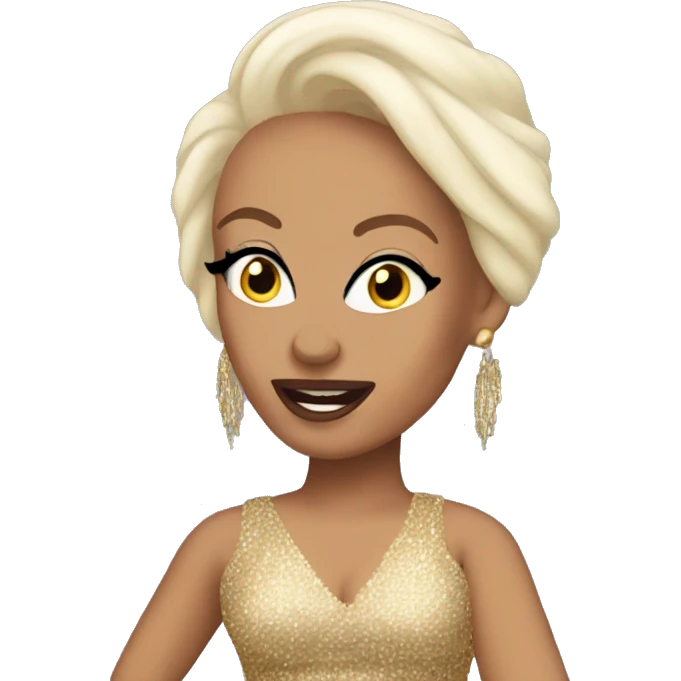 bald drag queen sassy dancing emoji