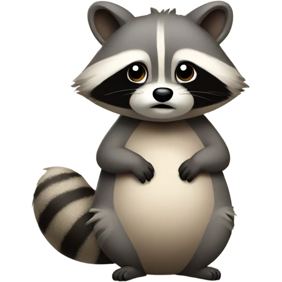 Pregnant raccoon emoji