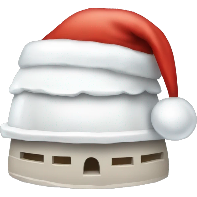 igloo xmas santa hat emoji