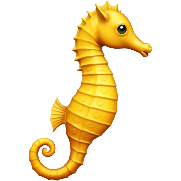 Make a yellow seahorse looking in the left side emoji
