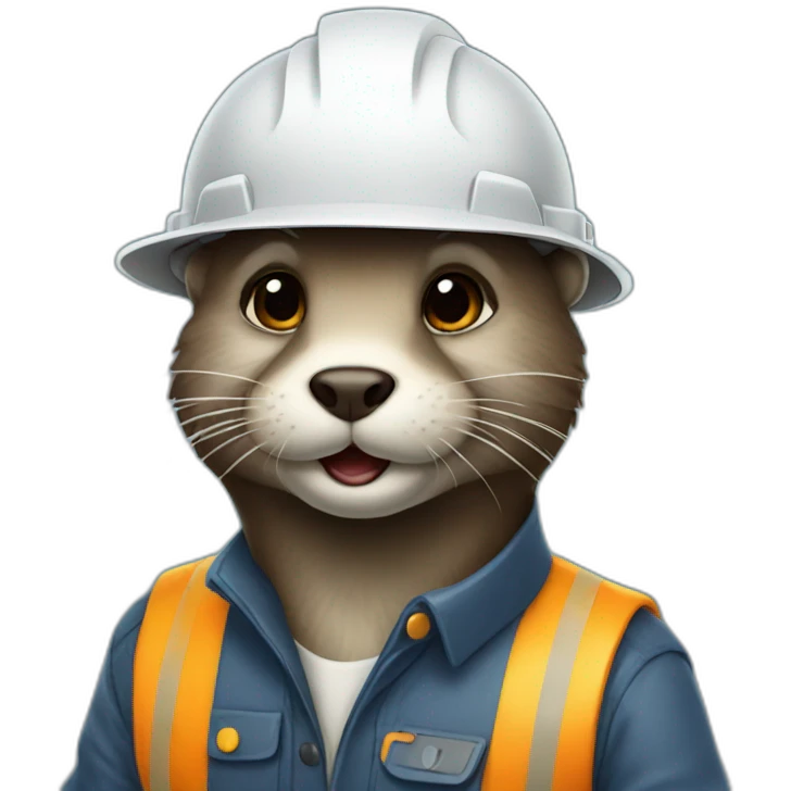 Engineer otter emoji