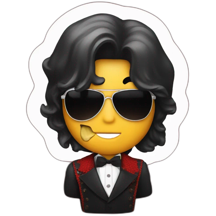 micheal jackson holding a apple emoji