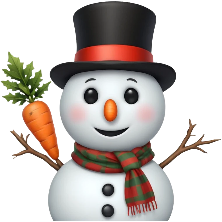 Christmas snowman emoji