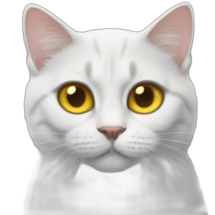 british cat yellow eyes okay hand emoji