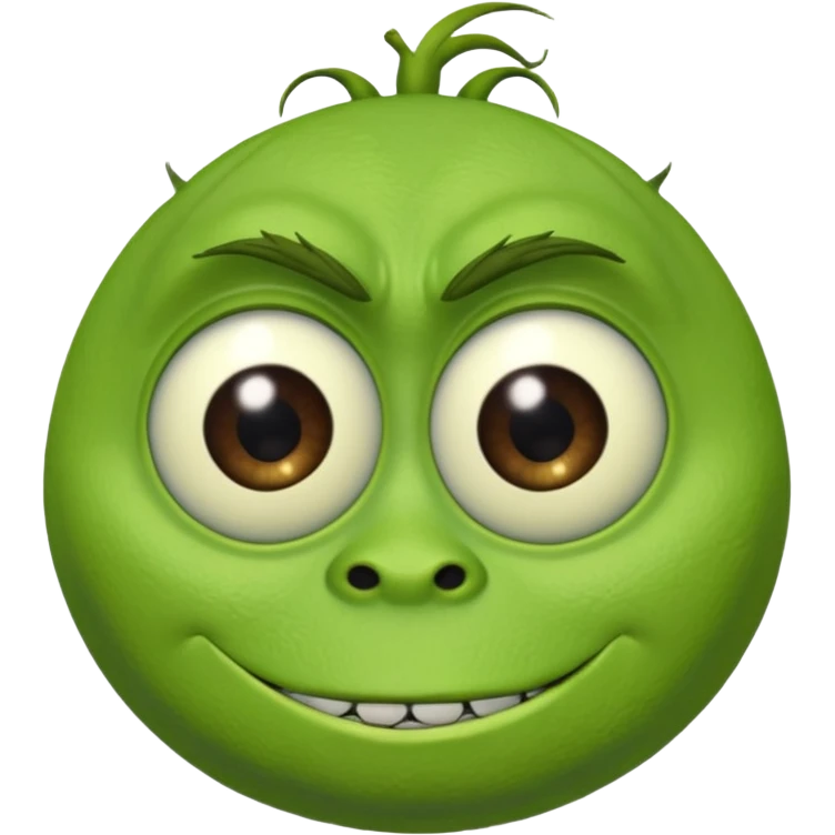 Mike Wazowski (one eye) from the Monsters Inc. movie emoji