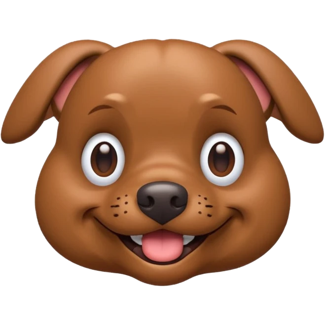 Brown Frug dog I'd like a 3D emoji emoji