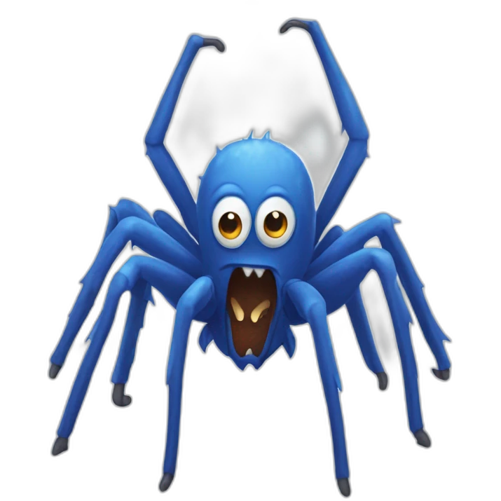 blue monster spidetr emoji