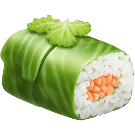 Wasabi salad sushi emoji