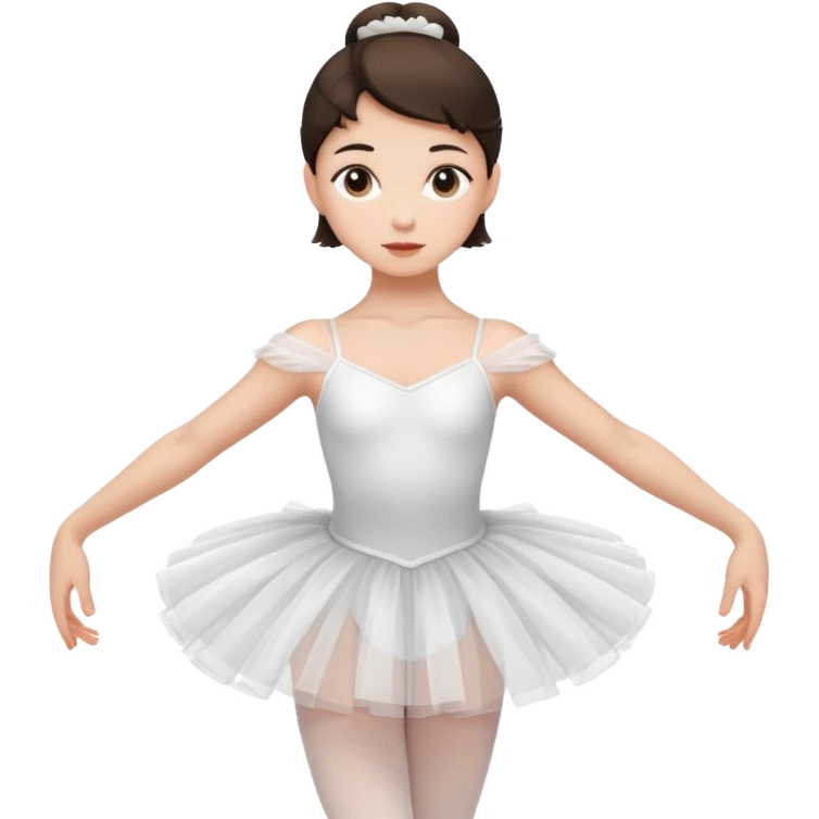 Ballet brunette white girl  emoji