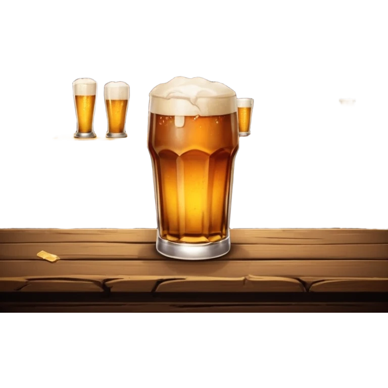 Speakeasy bar broken beer glass  emoji