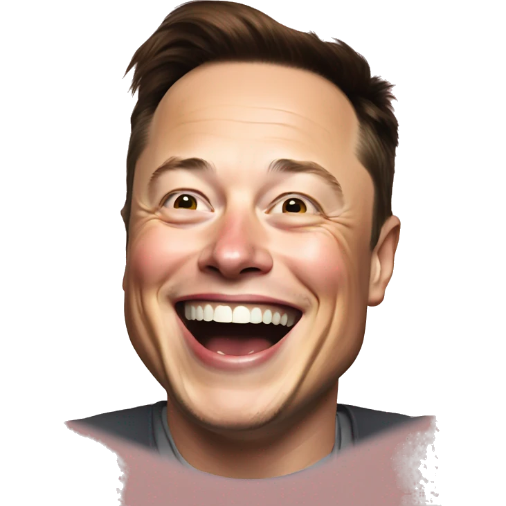 Elon musk laughing  emoji