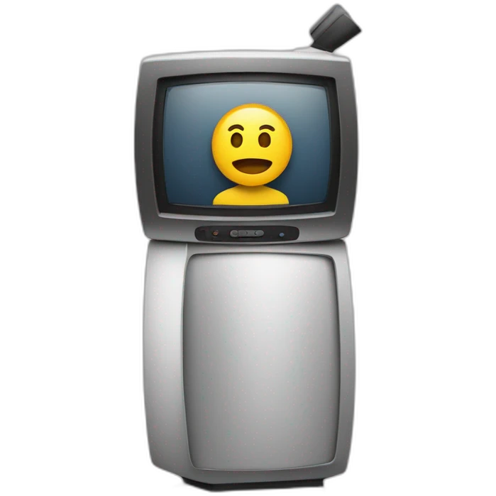Mohamed Henni qui casse une TV emoji