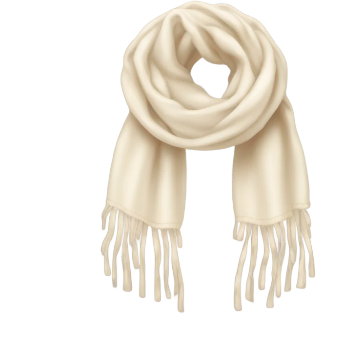 Cream scarf emoji