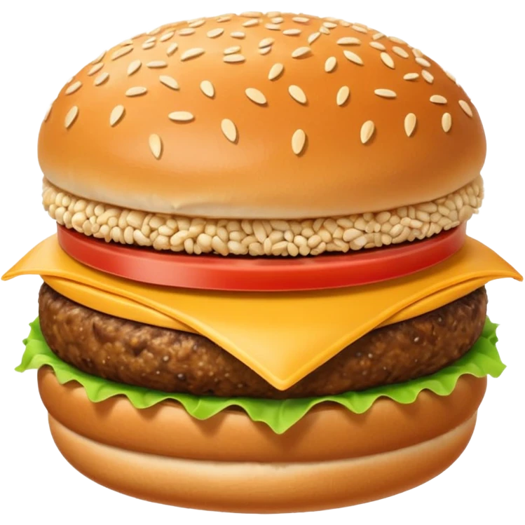 hamburger bun without patty or veg, just bun emoji