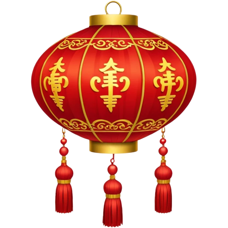red ornamented chinese lantern emoji