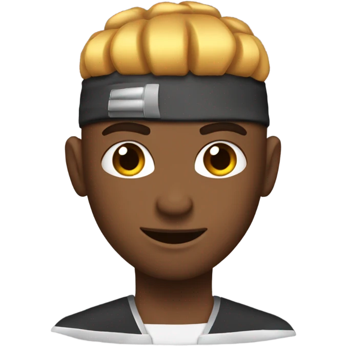 Ninja getting a low taper fade haircut emoji