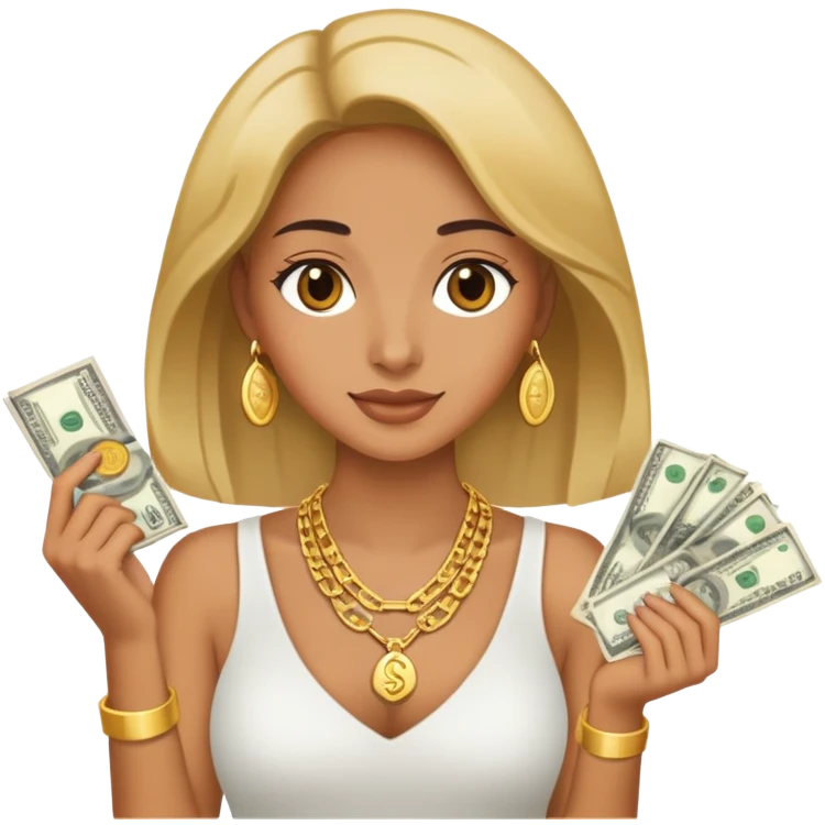 sugar mommy with money emoji